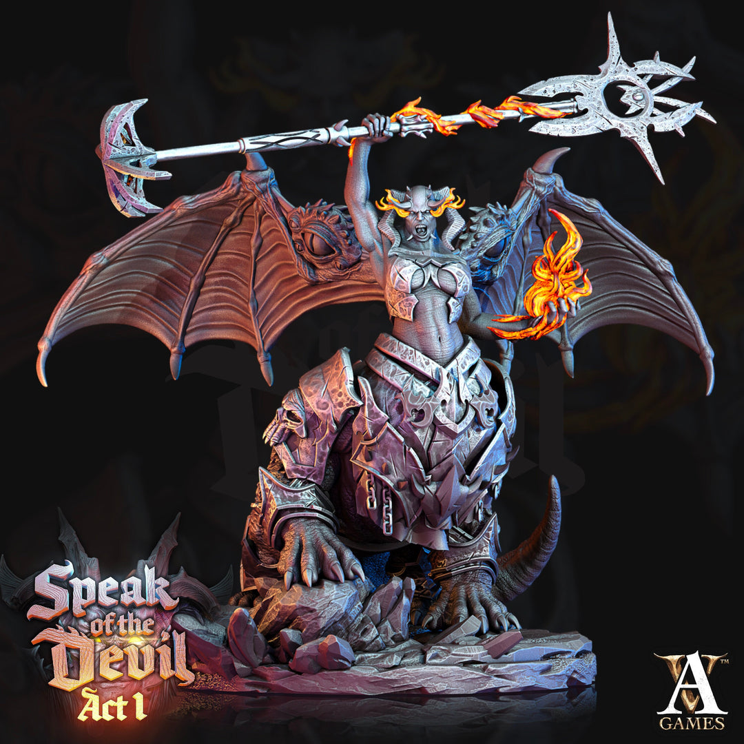 Demon Ogre Daemon Devil | 105mm tall | 28mm/ 32mm scale (Large and Huge ) | Dungeons and Dragons