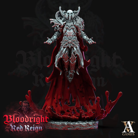Vampire Count Evil Bloodcloaks | 28mm, 32mm, 75mm Scale | Undead Dungeons and Dragons 5e Miniatures | Pathfinder | Archvillain games