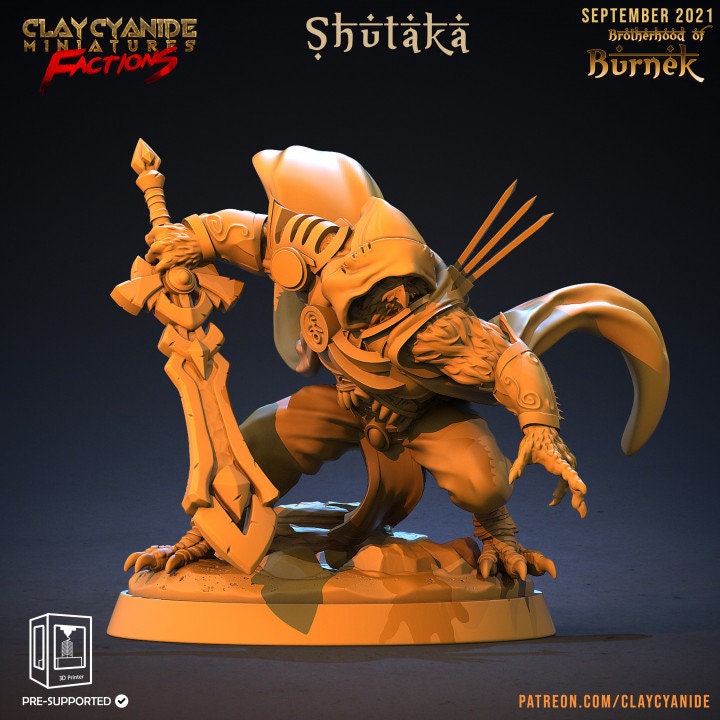 Owlfolk Fighter Ranger | 28mm, 32mm,54mm, 75mm, 100mm Scales | Resin | Dungeons and Dragons | Figure for painting |Pathfinder |Clay Cyanide