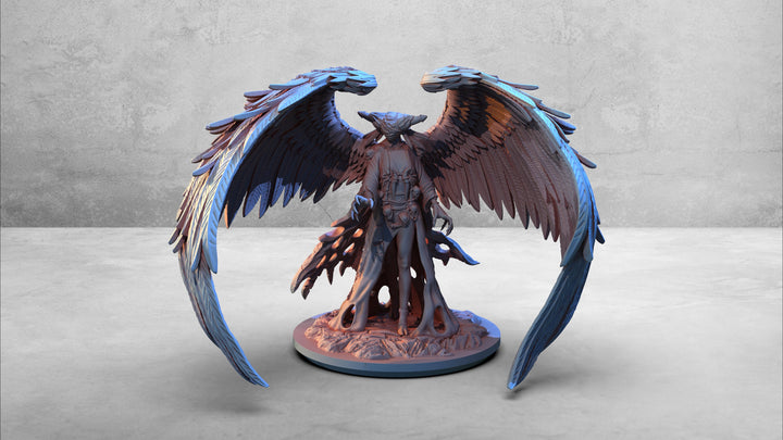 Abezathibou Fallen Angel | 28mm, 32 mm Scale | Resin Miniature | Dungeons and Dragons | Pathfinder | D&amp;D 5e | Clay Cyanide
