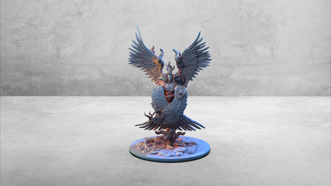 Cherubim Angel Celestial | 28mm, 32mm Scale | Resin Miniature | Dungeons and Dragons | Pathfinder | D&amp;D 5e | Clay Cyanide