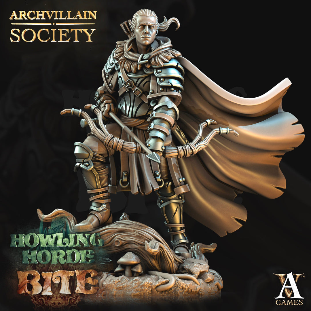 Elf Ranger Fighter | Elf Fighter | Miniature | 28mm Scale | 32mm Scale | 75mm Scale | Pathfinder Figure | DnD | Elf Figurine unpainted|
