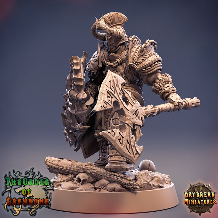 Oathbreaker Paladin Chaos Knight Unpainted Miniature | 28mm, 32mm,54mm 75mm Scales | Dungeons and Dragons | Pathfinder | Daybreak Miniatures