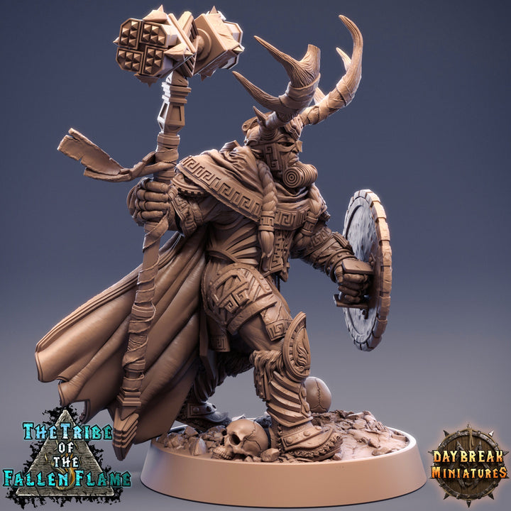 Druid Cleric Player Character | NPC Shaman | 28mm, 32mm, 75mm Scale Resin Miniature D&amp;D 5e| Dungeons and Dragons | Daybreak Miniatures