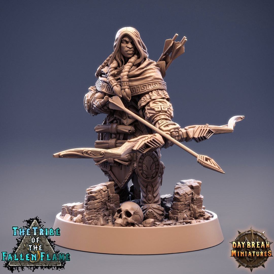 Rogue Assassin Ranger Sharpshooter Longbow Expert | 28mm, 32mm, 75mm Scale Resin Miniature | Dungeons and Dragons | Daybreak Miniatures