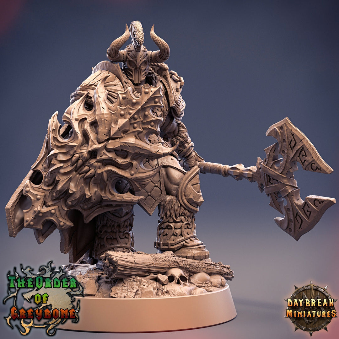 Oathbreaker Paladin Chaos Knight Unpainted Miniature | 28mm, 32mm,54mm 75mm Scales | Dungeons and Dragons | Pathfinder | Daybreak Miniatures