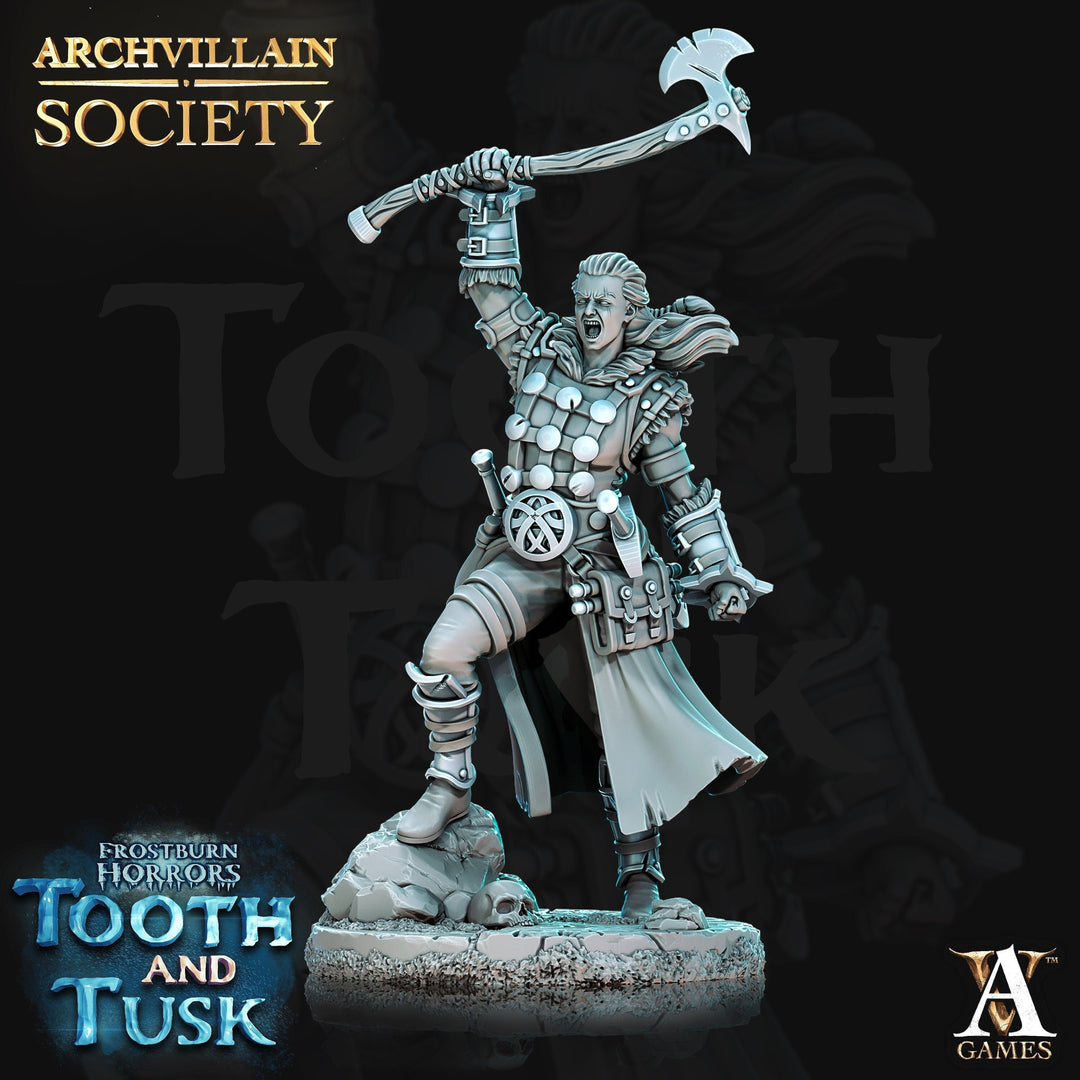 Human Female Fighter Ranger | 28mm, 32mm, 75mm Scales | Dungeons and Dragons DnD 5e figure| Pathfinder | Archvillain Games