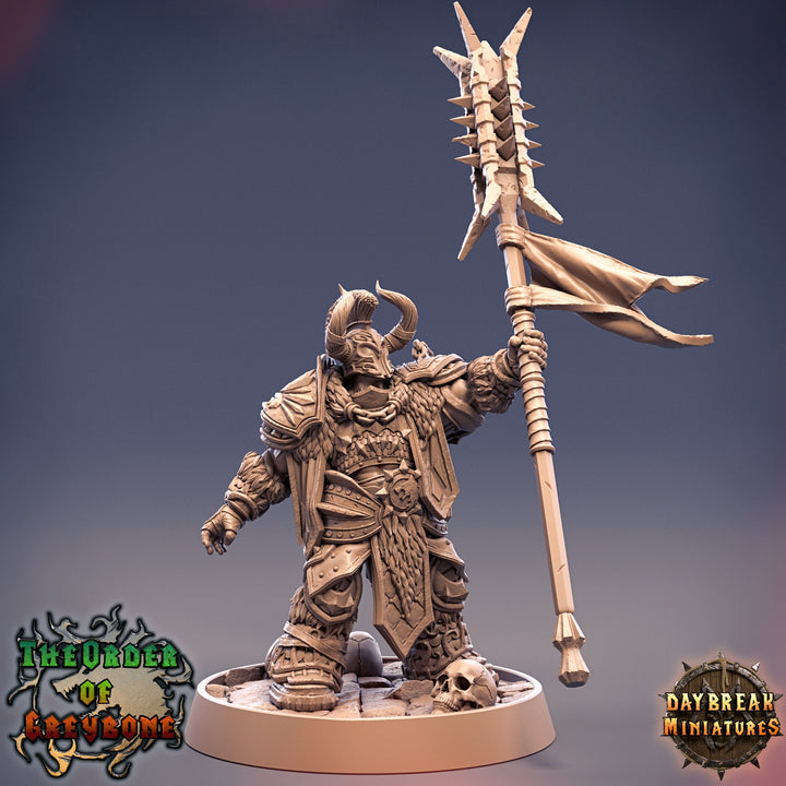Oathbreaker Paladin Chaos Knight Unpainted Miniature | 28mm, 32mm, 75mm Scales | Dungeons and Dragons | Pathfinder | Daybreak Miniatures