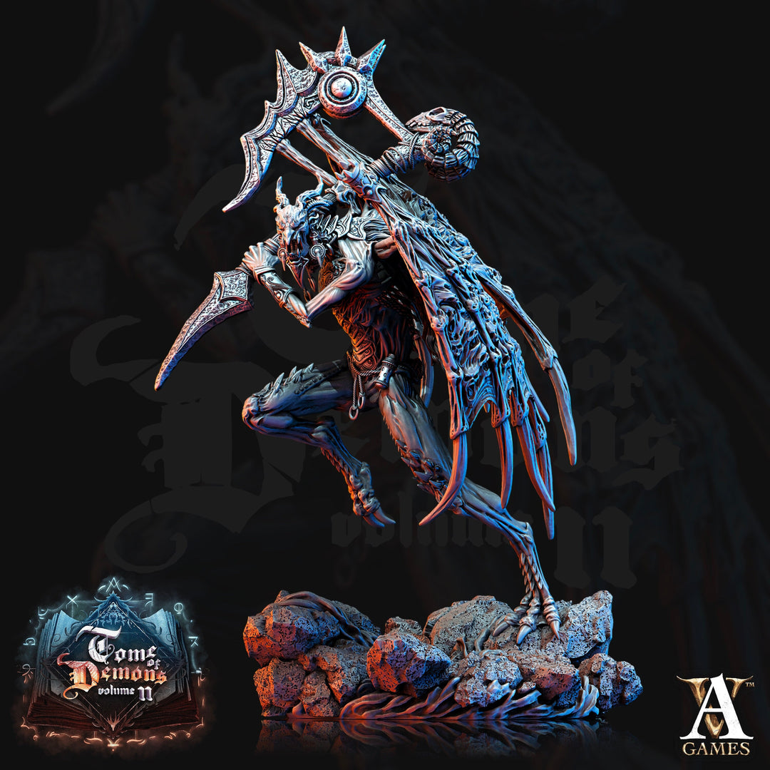 Tanar'ri Vrok Demon - Horned Devil | 90mm tall | 28mm, 32mm, 75mm Scale | Out of the Abyss | Dungeons and Dragons| RPG accessory