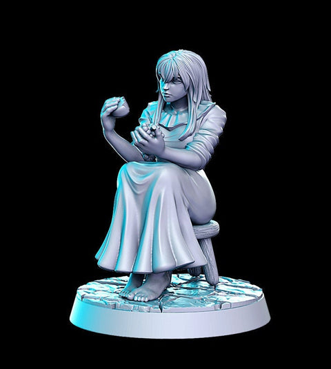 Pinup Sexy Female Peasant NPC | 28mm Scale | 32mm Scale Miniature | 75mm Scale | -Dungeons and Dragons - D&D 5e - Pathfinder | RN Estudio