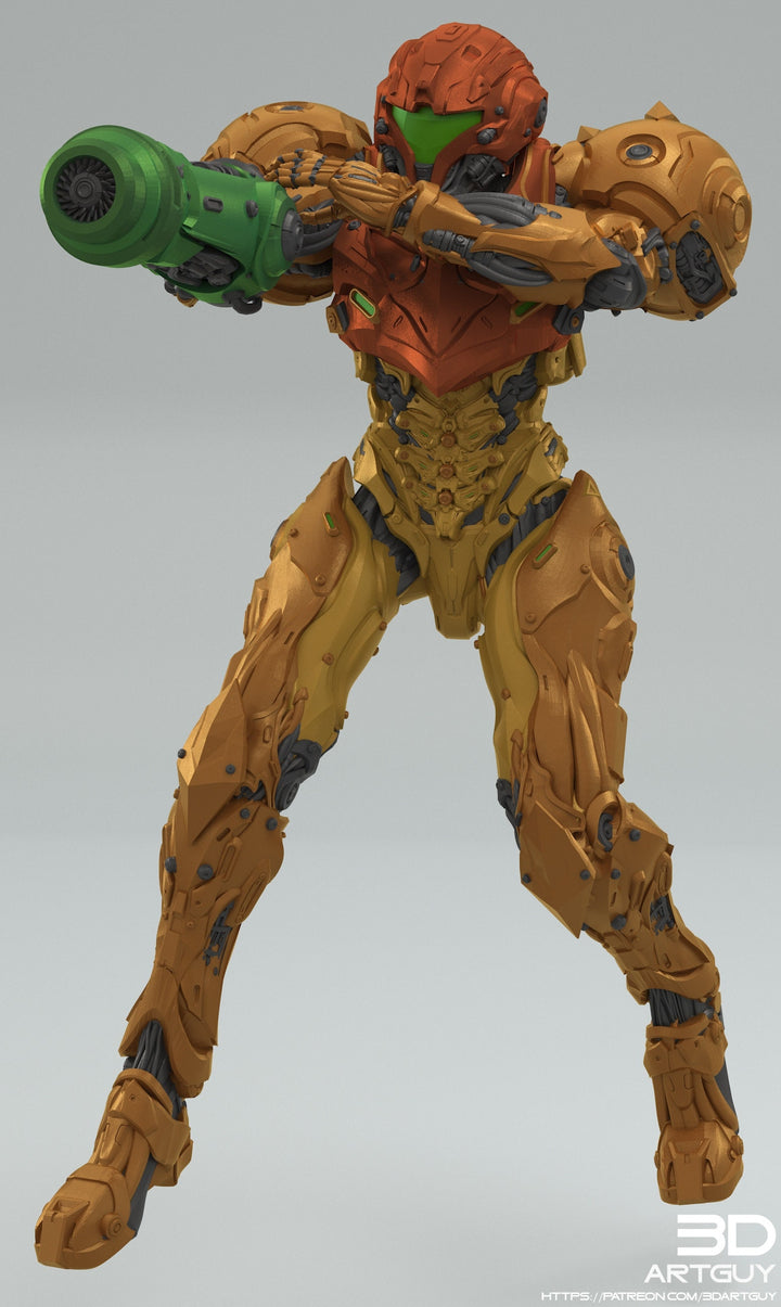 Female Commander Armored | No Helmet or Helmet | 28mm, 32mm Scales also 50mm and 100mm | Sci-Fi miniatures | Fan Art
