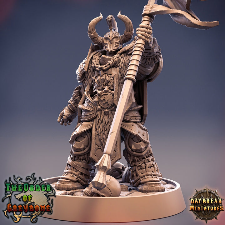Oathbreaker Paladin Chaos Knight Unpainted Miniature | 28mm, 32mm, 75mm Scales | Dungeons and Dragons | Pathfinder | Daybreak Miniatures