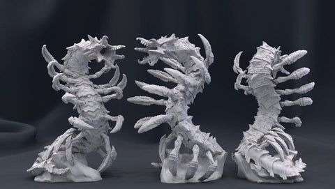 Remorhaz Challenge 11 Monster Miniature | Available in Large (78mm) & Huge (90mm) High | Resin Statue | Figurine | Dungeons and Dragons 5e