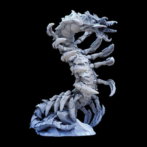 Remorhaz Challenge 11 Monster Miniature | Available in Large (78mm) & Huge (90mm) High | Resin Statue | Figurine | Dungeons and Dragons 5e