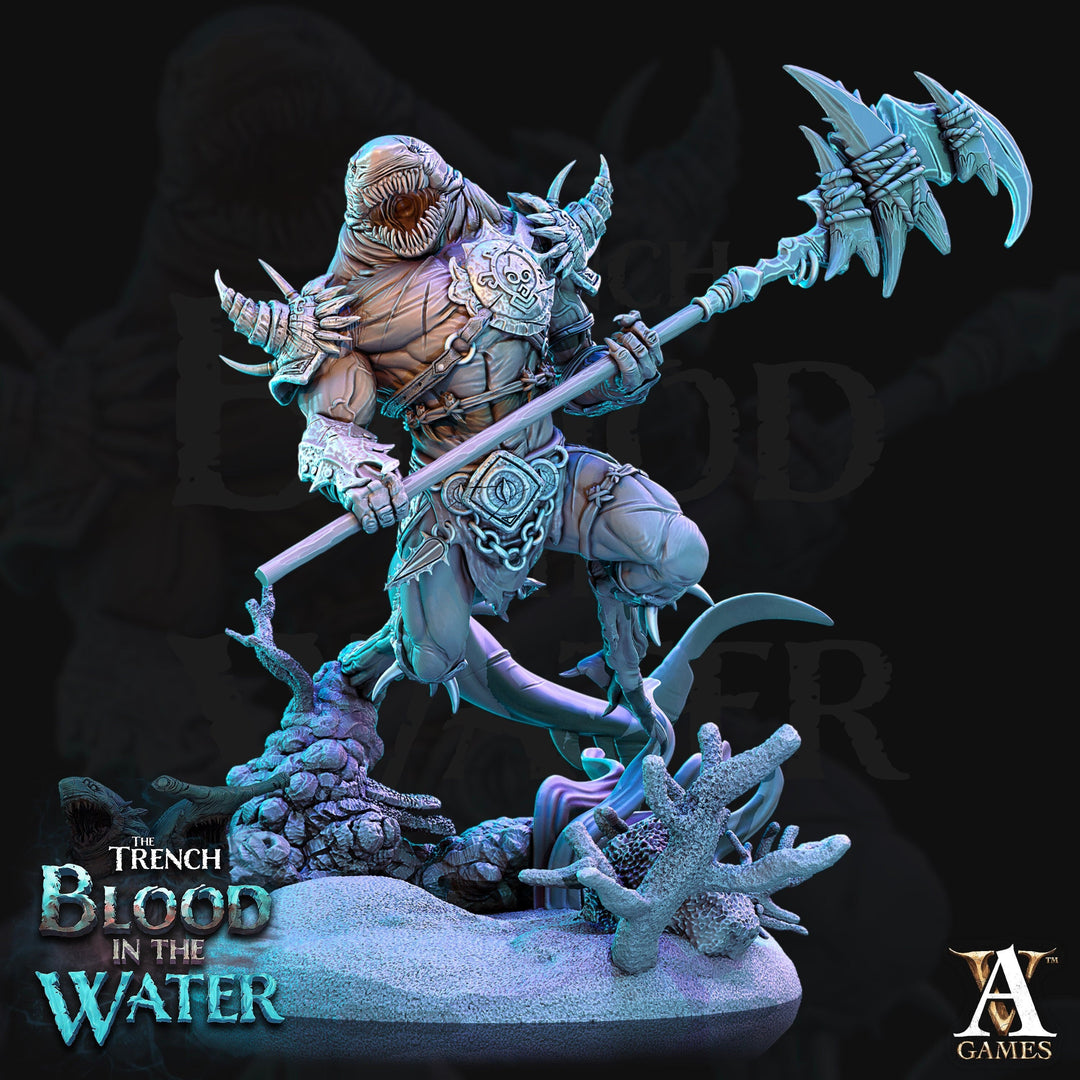 Sharkfolk, Sharkin, Shark-Man | Available in 28mm,32mm,50mm,75mm Scales | Archvillain Games | Dungeons and Dragons | Pathfinder |