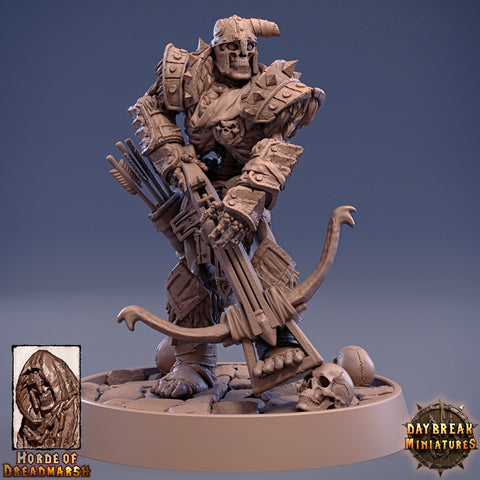 Skeleton Lord with Crossbow | Undead | D and D| 28mm, 32mm, 54mm, 75mm,100mm | Pathfinder | Figure for Painting| Daybreak
