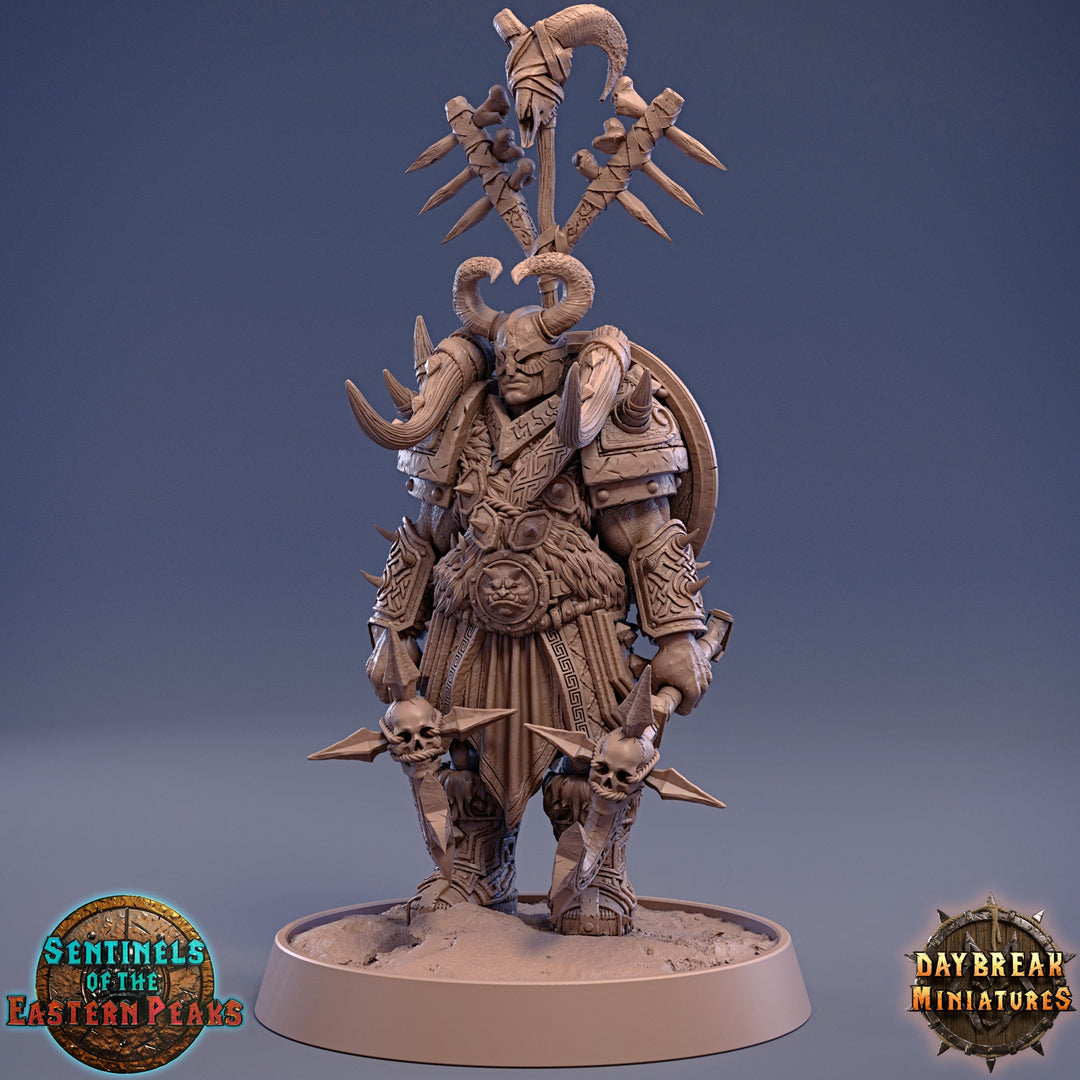 Barbarian Fighter Human | 28mm, 32mm, 75mm Scale Resin Miniature | Dungeons and Dragons | Daybreak Miniatures