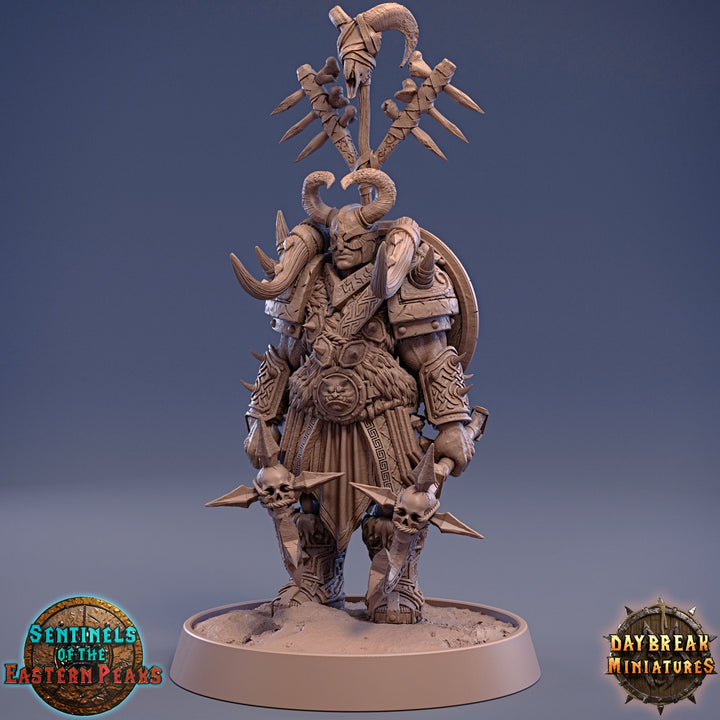Barbarian Fighter Human | 28mm, 32mm, 75mm Scale Resin Miniature | Dungeons and Dragons | Daybreak Miniatures