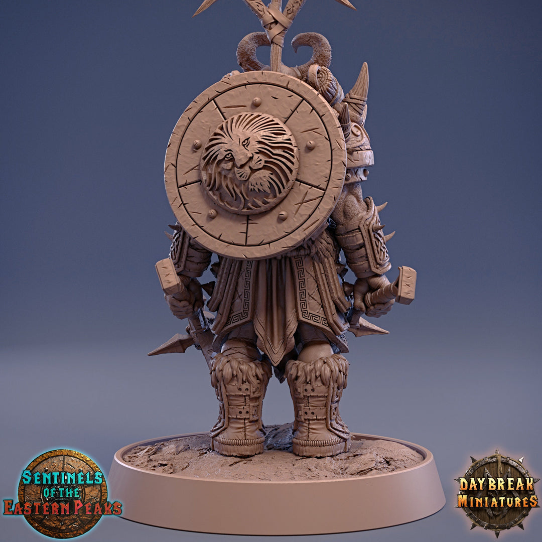 Barbarian Fighter Human | 28mm, 32mm, 75mm Scale Resin Miniature | Dungeons and Dragons | Daybreak Miniatures