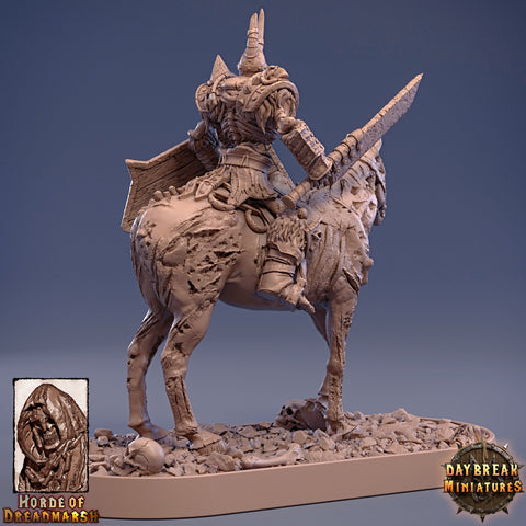 Undead Skeleton Boss Mounted on Undead Horse | 28mm Scale | 32mm Scale | 75mm Scale | Pathfinder | DnD | Strahd