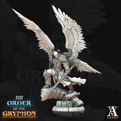 Male Celestial Angel, Solar, Deva | 28mm, 32mm, 75mm Scales | Dungeons and Dragons 5e figure | Pathfinder | Archvillain Games