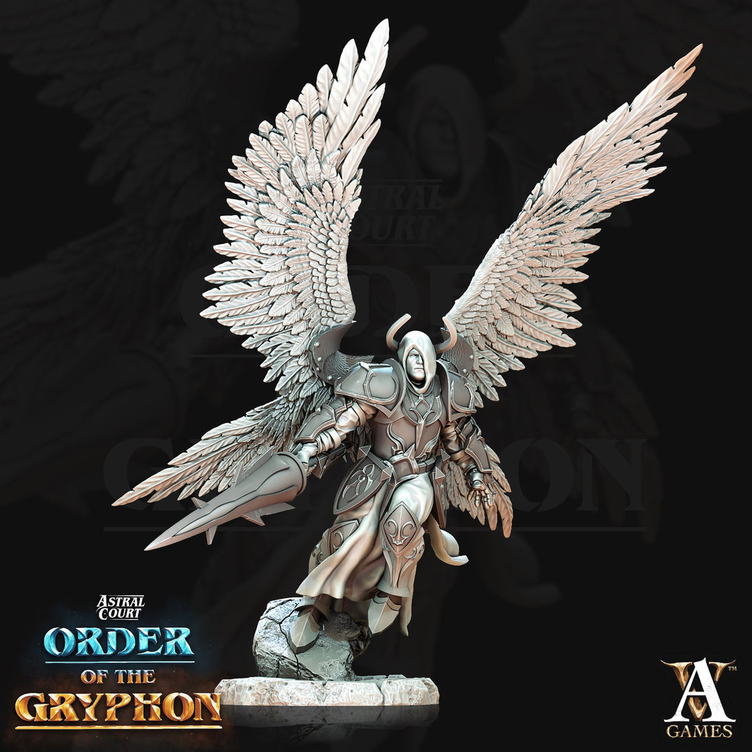 Male Celestial Angel, Solar, Deva | 28mm, 32mm, 75mm Scales | Dungeons and Dragons 5e figure | Pathfinder | Archvillain Games