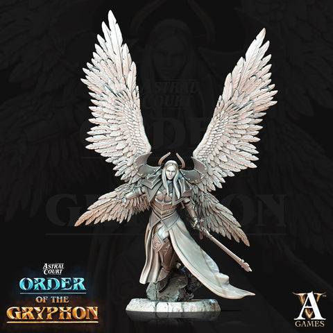 Female Celestial Angel, Solar, Deva | 28mm, 32mm, 75mm Scales | Dungeons and Dragons 5e figure | Pathfinder | Archvillain Games
