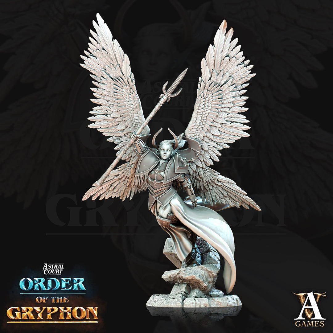 Female Celestial Angel, Solar, Deva | 28mm, 32mm, 75mm Scales | Dungeons and Dragons 5e figure | Pathfinder | Archvillain Games