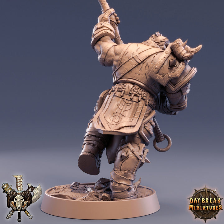 Orc Fighter Warrior Barbarian Two-handed Weapon Style Great Axe | Scales: 28mm | 32mm | 75mm | Dungeons and Dragons | Pathfinder |