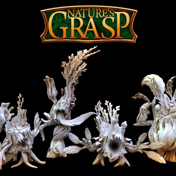 Tree Blight Stumps | Dungeons and Dragons Miniature Available: 28mm, 32mm 75mm Scale |- Minis - D&amp;D 5e Desert | Mini Monster Mayhem