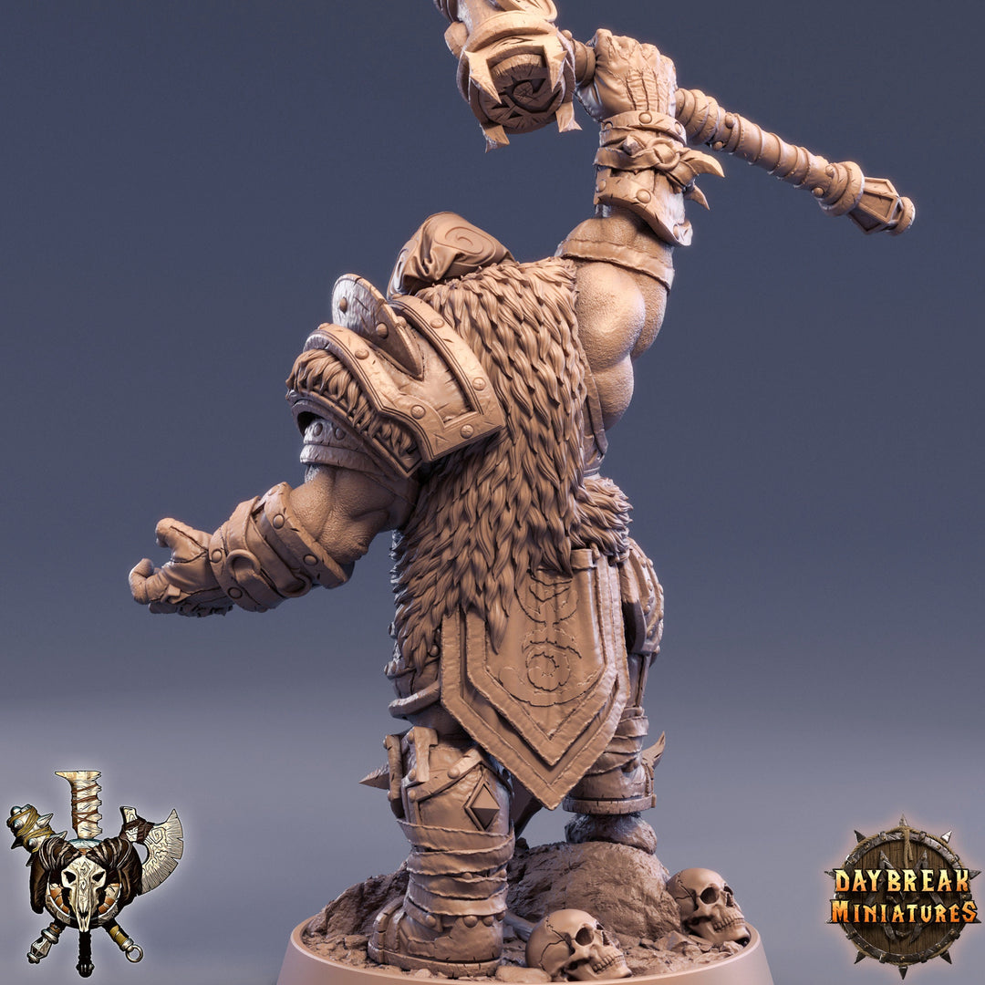 Orc Fighter Shaman Cleric with Battle Hammer | Scales: 28mm | 32mm |54mm |75mm | 100mm Megaboss | Dungeons and Dragons | Pathfinder |