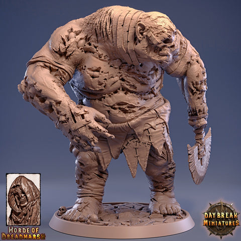 Undead Giant Zombie Ogre Troll. Flesh Golem | 28mm,32mm,75mm Scale | Dungeons and Dragons | Pathfinder | Daybreak Miniatures |Tabletop RPG|