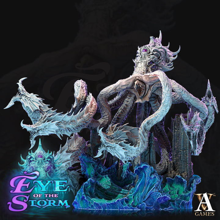 Gargantuan Kraken | 150mm Base 28 and 32mm Scale | Dungeons and Dragons | Boss Sea Monster Water Encounter DnD 5E | Archvillain Games