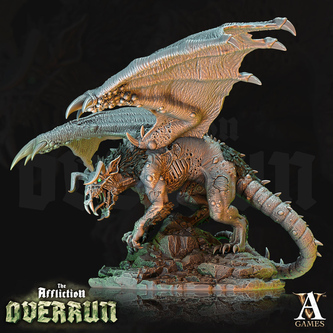 Gargantuan RAT Dragon Monstrosity | 90mm Base 28, 32mm Scale | Dungeons and Dragons | Hoard of the Dragon Queen | Dragon Statue | Figurine