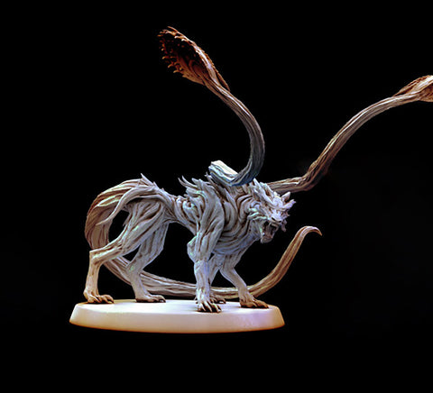 Forest Displacer Beast Dungeons and Dragons Miniature Available: 28mm, 32mm 75mm Scale |- Minis - D&D 5e Desert | Mini Monster Mayhem
