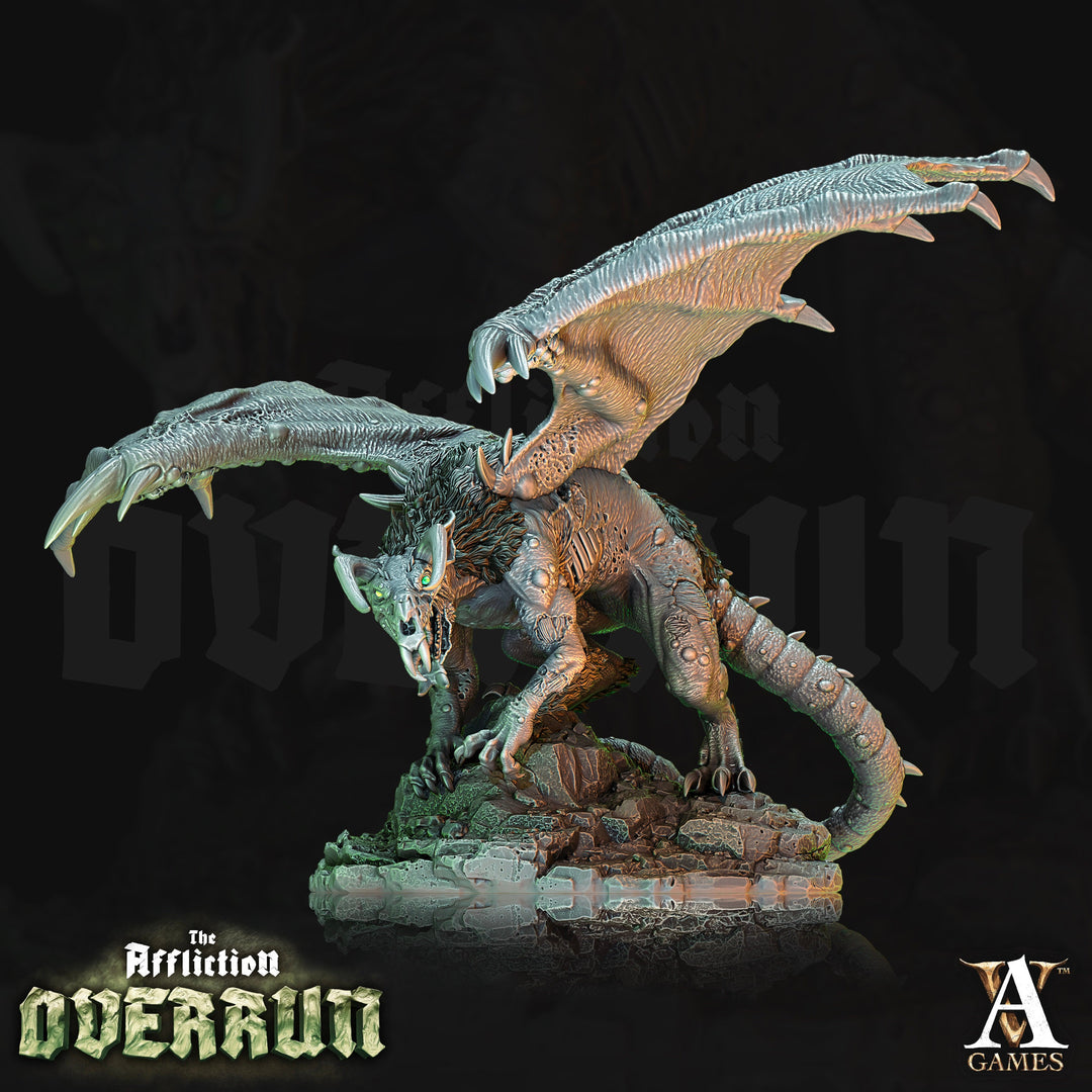Gargantuan RAT Dragon Monstrosity | 90mm Base 28, 32mm Scale | Dungeons and Dragons | Hoard of the Dragon Queen | Dragon Statue | Figurine