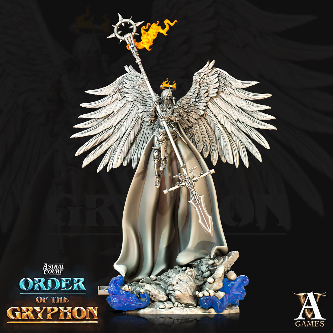 Female Celestial Deva Aasimar, Angel, Solar | 28mm, 32mm, 75mm Scales | Dungeons and Dragons 5e figure | Pathfinder | Archvillain Games
