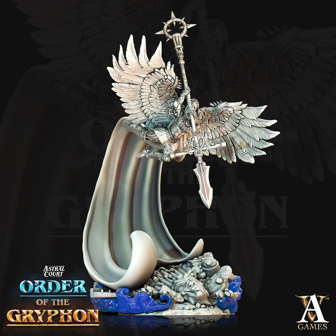 Female Celestial Deva Aasimar, Angel, Solar | 28mm, 32mm, 75mm Scales | Dungeons and Dragons 5e figure | Pathfinder | Archvillain Games