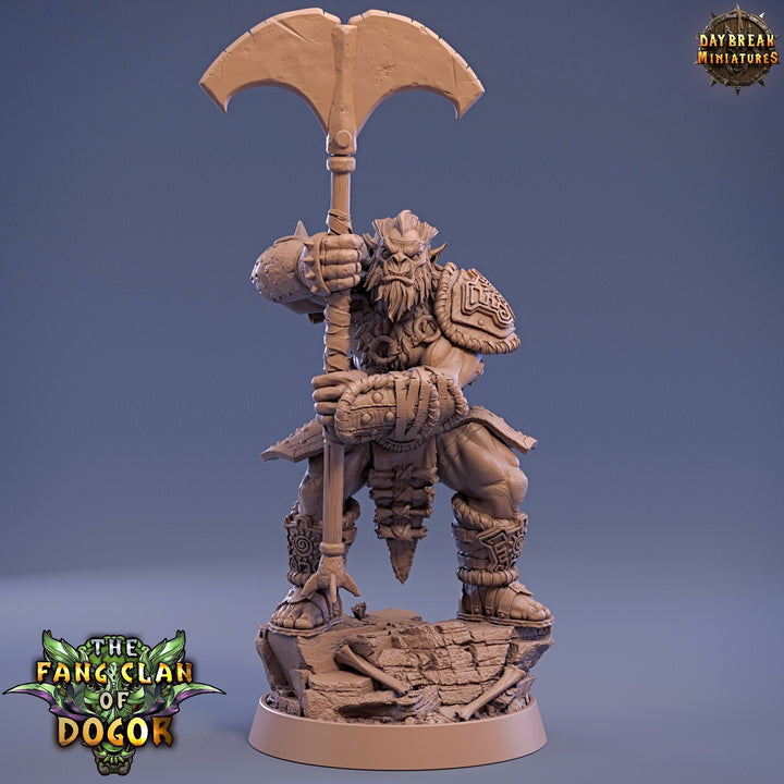 Bugbear Fighter Warrior Barbarian | Scales 28mm | 32mm | 75mm | Megaboss | Dungeons and Dragons | Pathfinder | Daybreak Miniatures