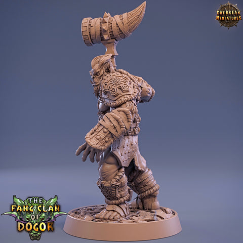 Bugbear Fighter Warrior Barbarian | Scales 28mm | 32mm | 75mm | Megaboss | Dungeons and Dragons | Pathfinder | Daybreak Miniatures