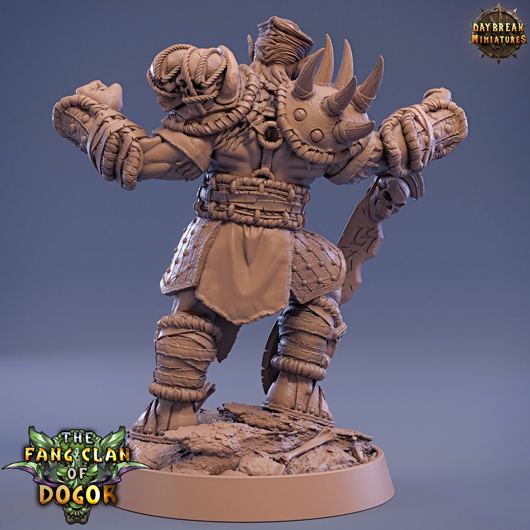 Bugbear Fighter Warrior Barbarian with Sword | Scales: 28mm | 32mm | 75mm | Megaboss | Dungeons and Dragons | Pathfinder |