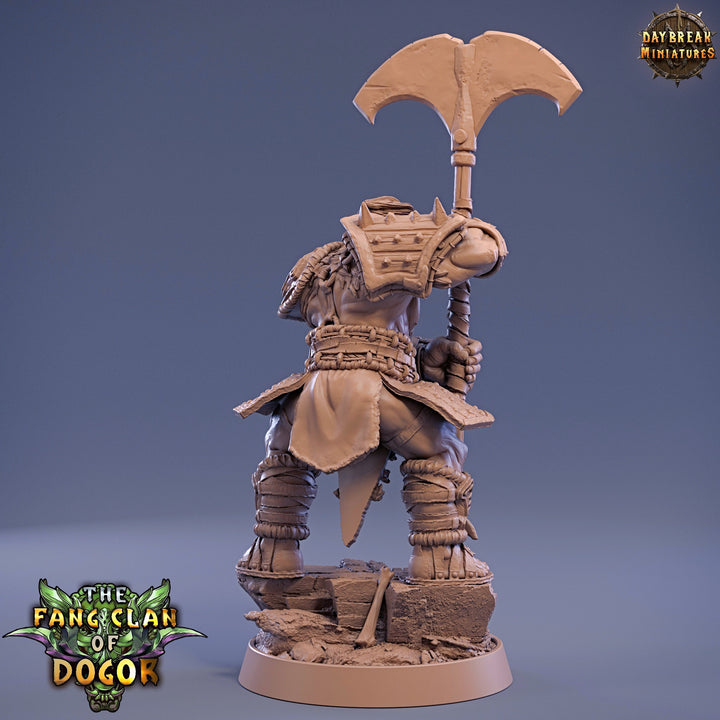 Bugbear Fighter Warrior Barbarian | Scales 28mm | 32mm | 75mm | Megaboss | Dungeons and Dragons | Pathfinder | Daybreak Miniatures