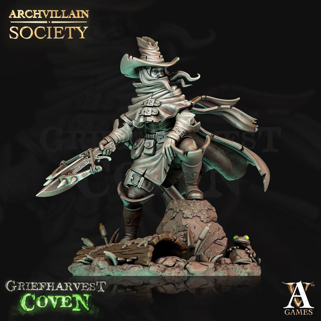 Human Witch Hunter Fighter Inquisitor Eldritch Knight | Monster Slayer Ranger, Hexblade | 28mm,32mm,75mm Scale | Figurine mini - D&D 5e