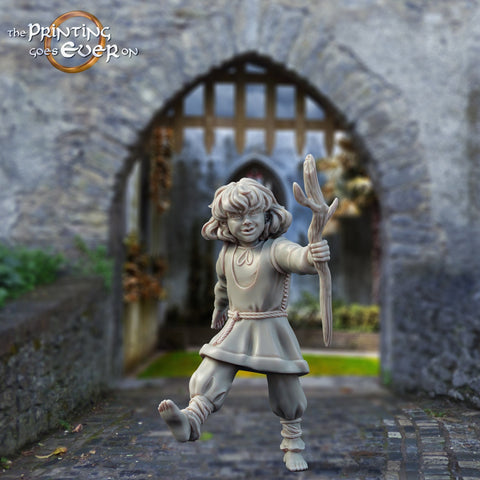 NPC Boy Resin Miniature | Miniature | Available in 28mm, 32mm, Scales | Pathfinder Figure | DnD | Figurine unpainted |