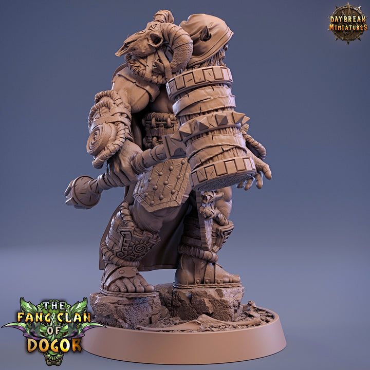 Bugbear Fighter Warrior Barbarian Battle Hammer | Scales 28mm|32mm |75mm | Megaboss | Dungeons and Dragons |Pathfinder |Daybreak Miniatures