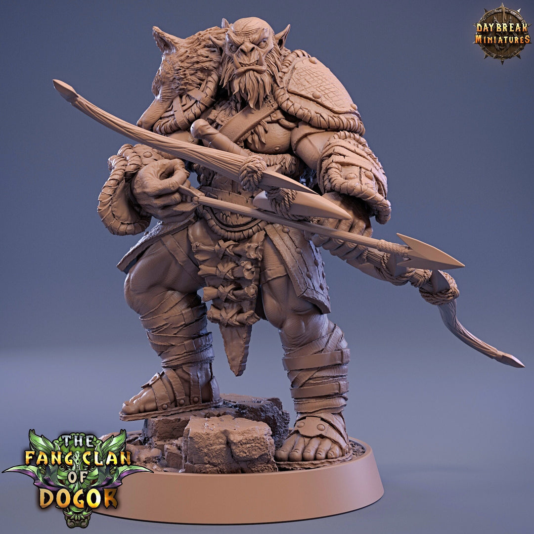 Bugbear Fighter Ranger Sharpshooter Archer | Scales 28mm|32mm |75mm | Megaboss | Dungeons and Dragons |Pathfinder |Daybreak Miniatures