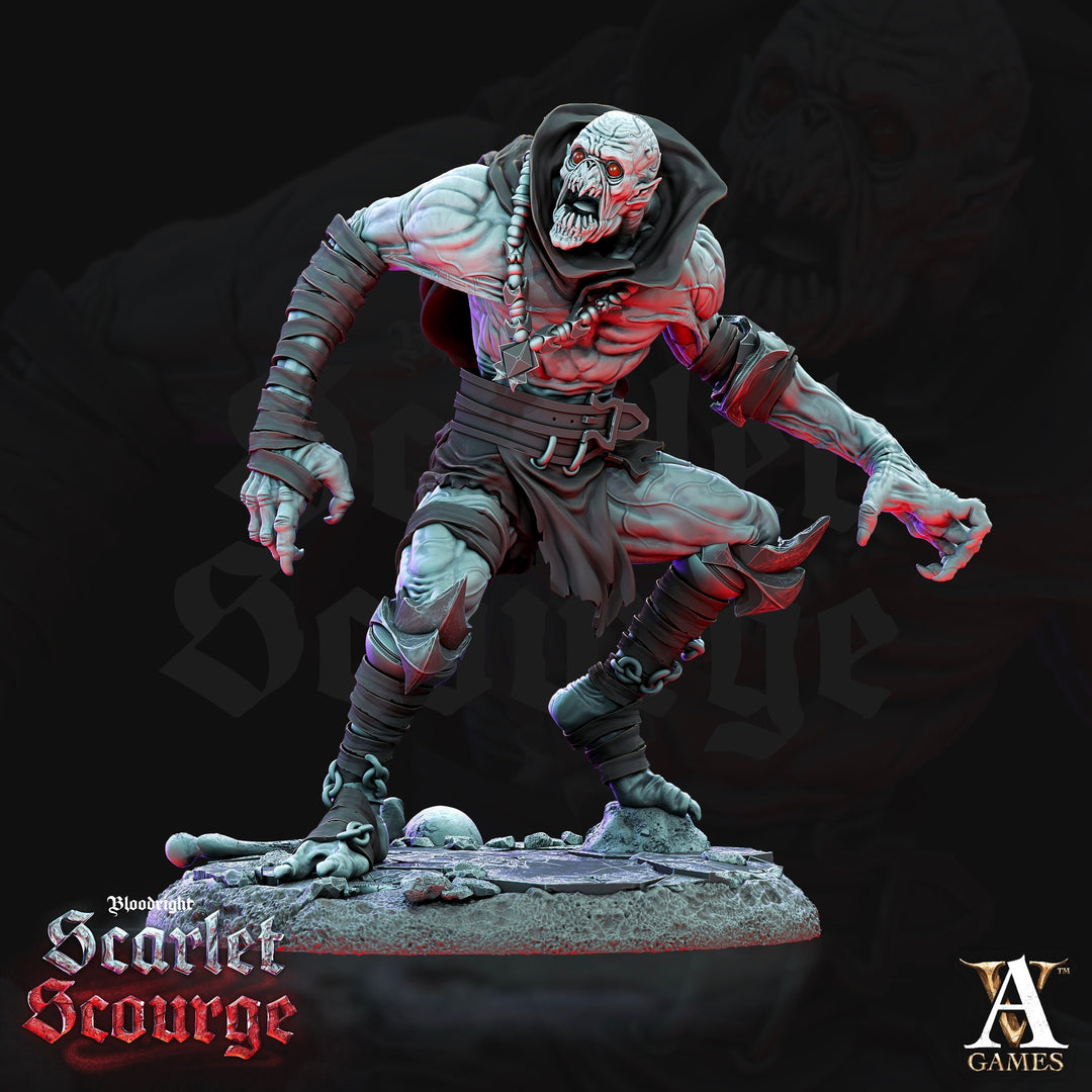 Undead Ghoul, Zombie | 28mm, 32mm, 54mm, 75mm, 100mm Scale | Undead Dungeons and Dragons 5e Miniatures | Pathfinder | Archvillain games