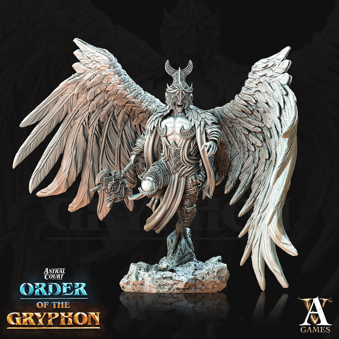 Male Celestial Angel, Solar, Deva | 28mm, 32mm, 75mm Scales | Dungeons and Dragons 5e figure | Pathfinder | Archvillain Games