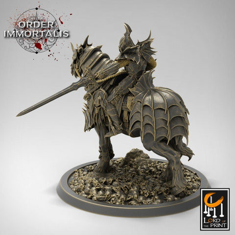 Oathbreaker Paladin Chaos Knight Mounted Cavalry | Set or Individual minis | Dungeons and Dragons 5e | 28mm,32mm,75mm Scale | Pathfinder |