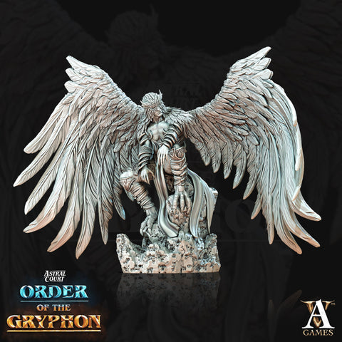 Male Celestial Angel, Solar, Deva | 28mm, 32mm, 75mm Scales | Dungeons and Dragons 5e figure | Pathfinder | Archvillain Games